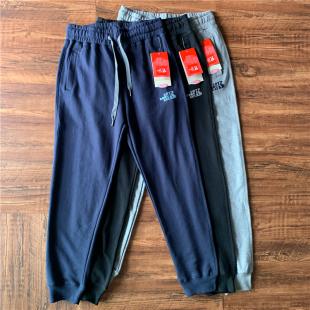 字母印花宽松休闲裤 日单运动裤 毛圈收口卫裤 男春秋款 纯棉束脚长裤