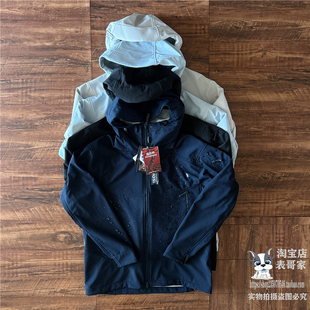 情侣款修身软壳衣户外夹克防风防泼水腋下拉链冲锋连帽外套秋季潮