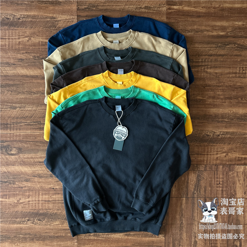 480g重磅纯棉卫衣全棉水洗做旧潮