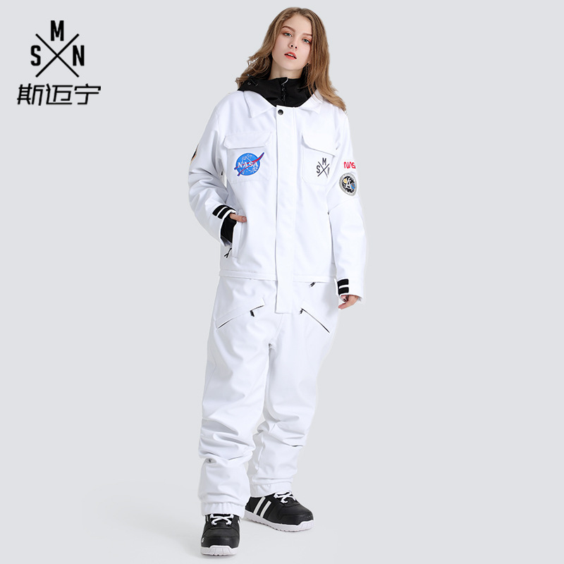 斯邁寧滑雪服女套裝連體防風(fēng)防水加厚保暖戶外裝備單雙板滑雪衣男