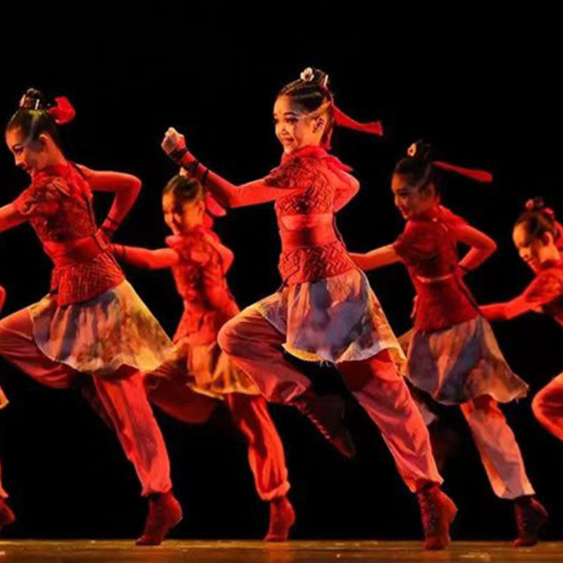 六一儿童小荷风采金奖再现花木兰演出服女士兵铠甲古典舞表演服装