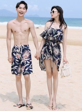 聚拢遮肚显瘦仙女范温泉度假泳衣