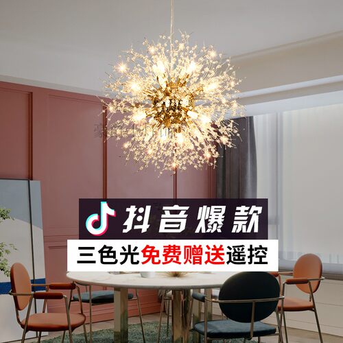 轻奢蒲公英过道餐厅水晶灯