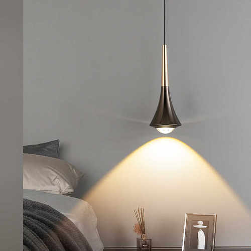 智能可升降卧室小吊灯高级感