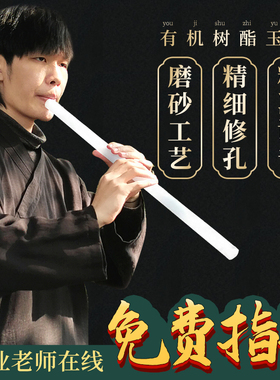 洞箫萧乐器 山河令 有机玉箫树脂箫八孔短箫专业演奏成人初学入门
