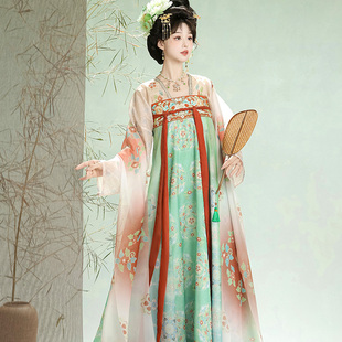 汉服春夏唐制复原风齐胸襦裙原创古装 新款 仙气女 花间词 肯莎凯