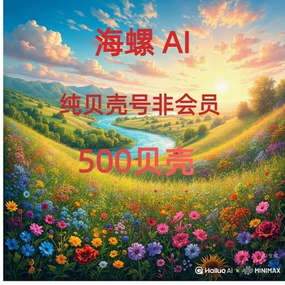 Hailuo AI 海螺AI新人礼包500贝壳三天有效期拍下发个人独享账号