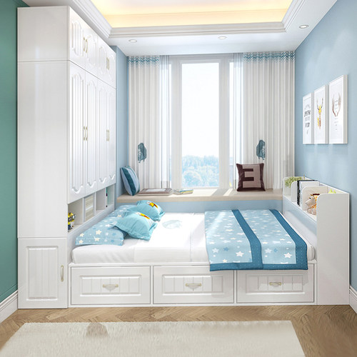 榻榻米床衣柜一体柜子卧室儿童
