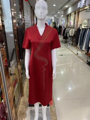 喜婆婆妈妈婚宴礼服宴会中长款