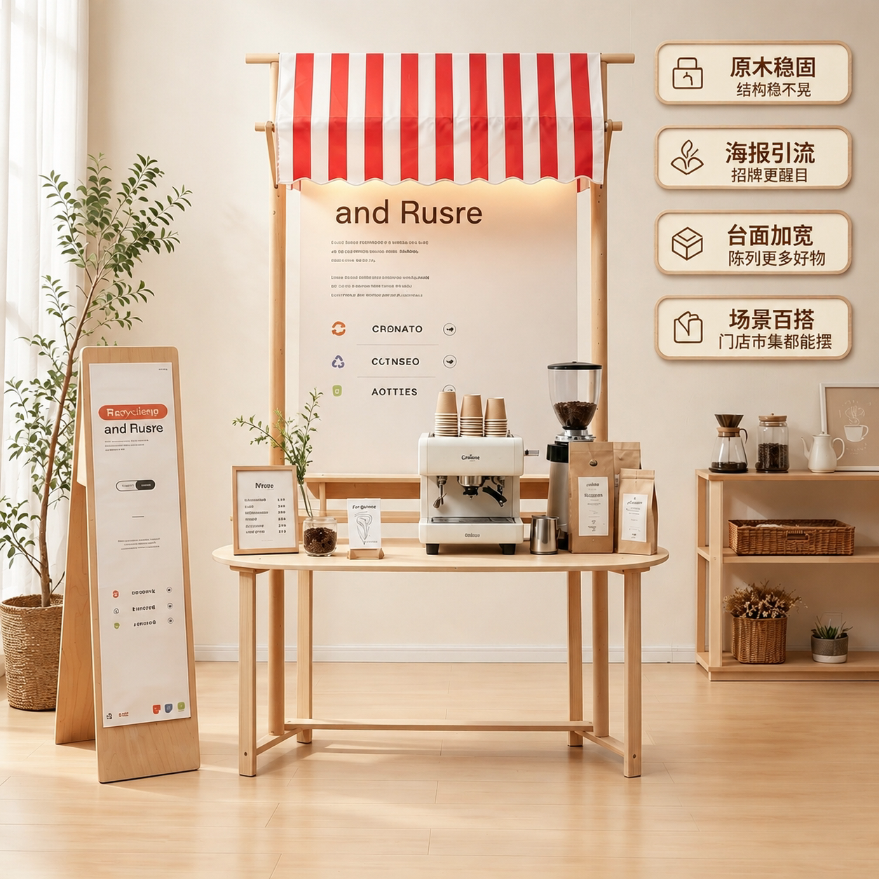 快闪店展示台展会展厅产品展架文创市集摆摊展示架创意陈列展台