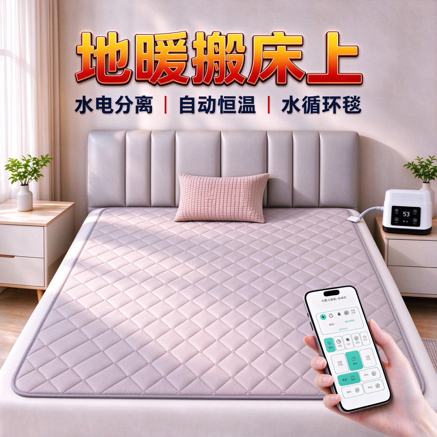 舒榻水暖毯智能恒温水电分离