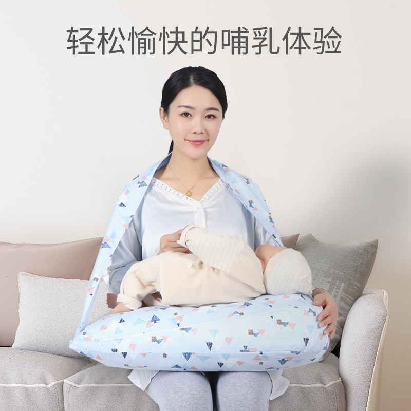 抱孩子神器懒人哺乳枕 横抱床上母乳喂奶枕头躺喂侧 抱娃护腰抱垫