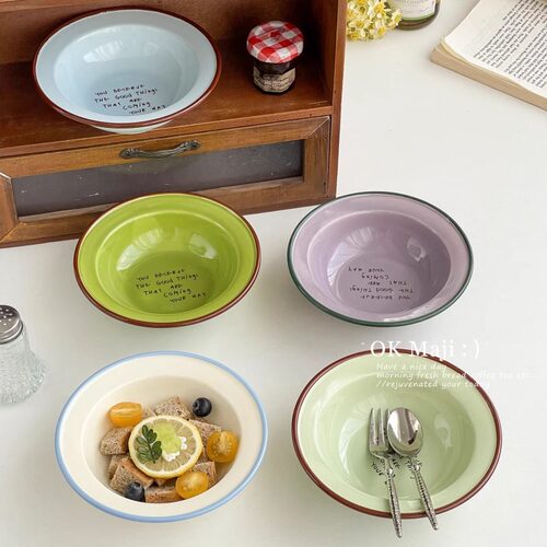 网红高级感ins风酸奶甜品碗