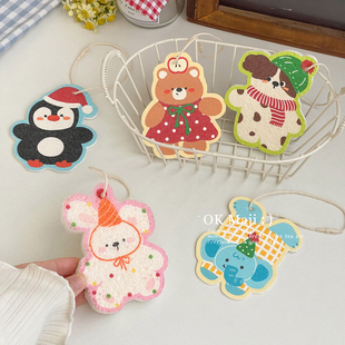 厨房专用洗碗海绵木浆棉刷碗布百洁布加厚可爱海绵擦洗碗洗锅神器