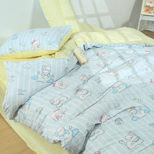 定做儿童被套全棉幼儿园三四件套床笠纯棉学生宿舍单人床单褥套