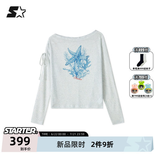 STARTER长袖针织T恤女款夏季轻薄