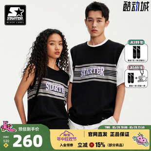 新品 STARTER 复古毛织背心男女同款 2024年夏季 条纹撞色夏日穿搭