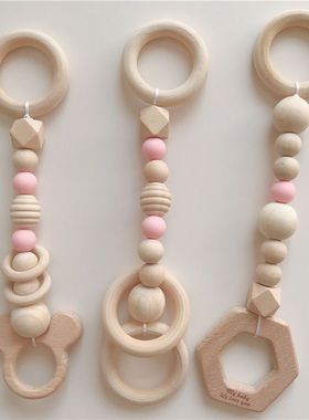 ins风毛毡健身器儿童房硅胶挂件