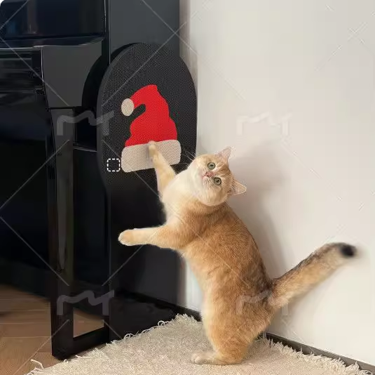 圣诞节贴墙猫抓板耐磨猫爪盘磨爪器瓦楞纸自粘装饰沙发家具保护板,宠物/宠物食品及用品,猫抓板,淘宝优惠券,粉丝福利购,淘宝优惠卷