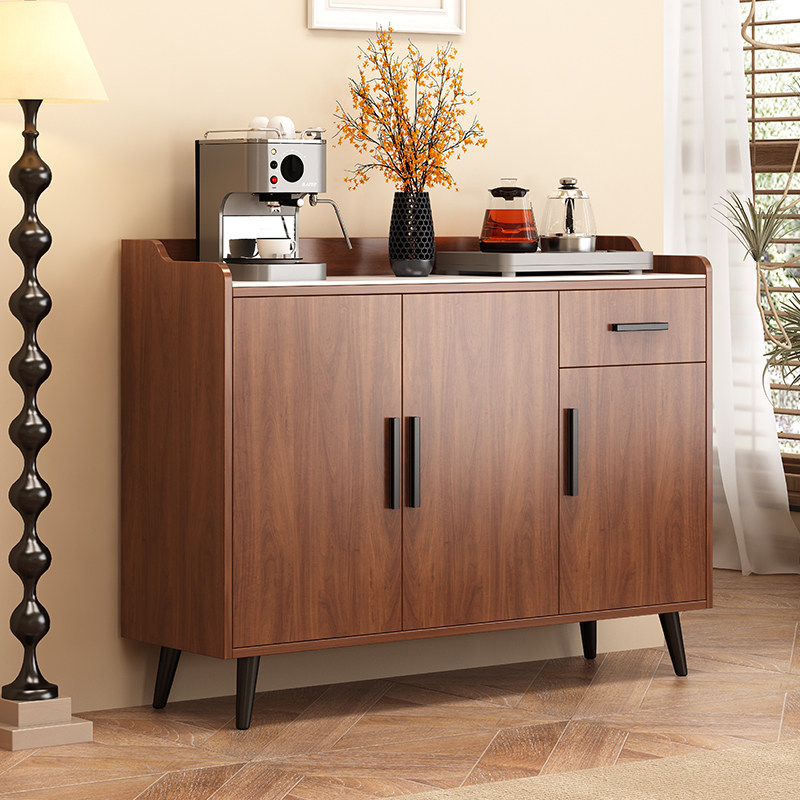 茶水柜实木餐边柜办公室纯净水储物柜简约现代饮水机客厅柜子桶柜