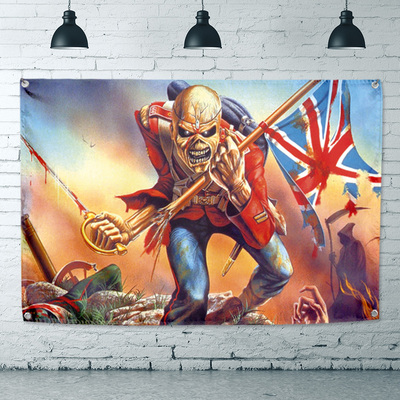 摇滚装饰挂旗吊旗重金属乐队