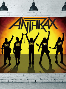 Anthrax 炭疽乐队 thrash metal 金属摇滚墙面装饰挂旗吊旗挂布