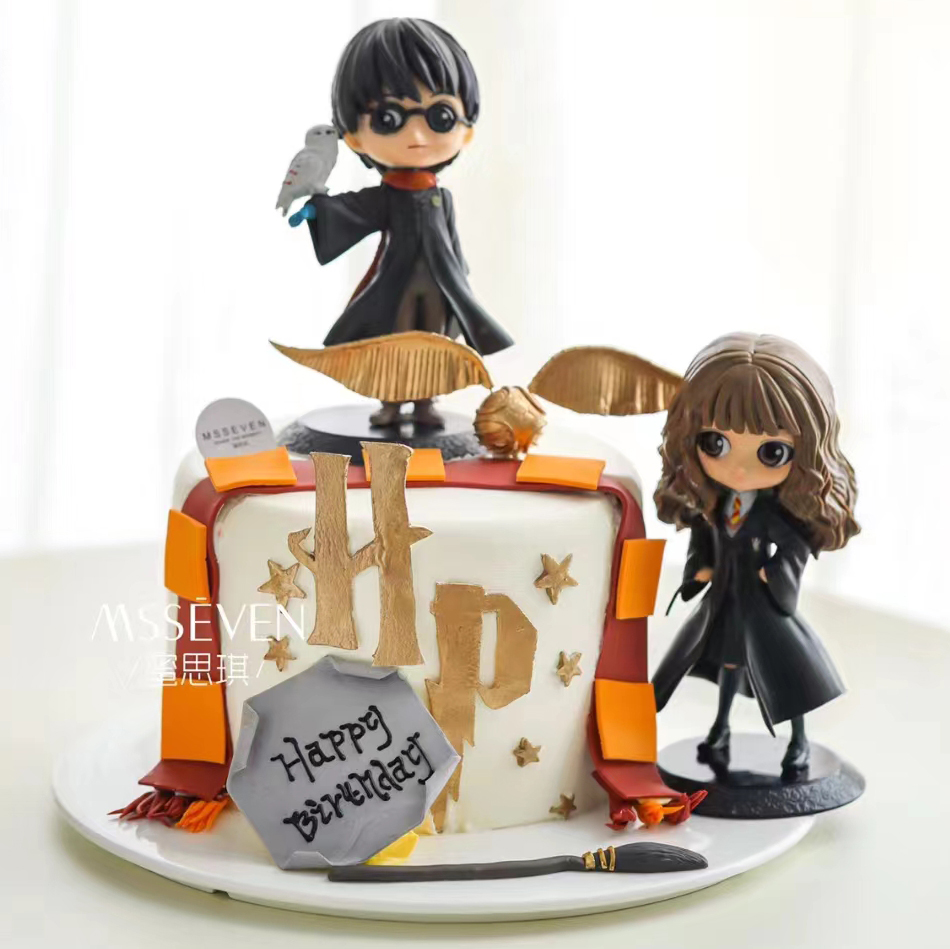 哈利波特赫敏魔法师公仔蛋糕摆件