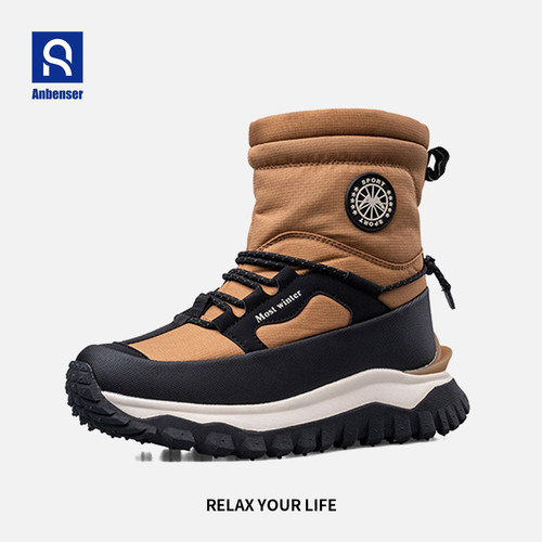 Anbenser户外雪地靴男女冬季加厚