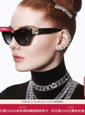 SWAROVSKI/施华洛世奇太阳眼镜女偏光开车墨镜猫眼0SK6047