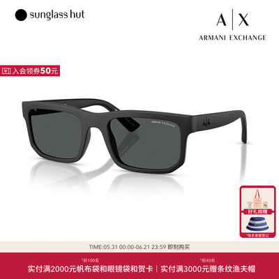 ARMANI/阿玛尼太阳镜男款墨镜方形眼镜0AX4165SF