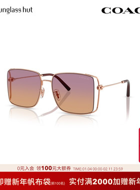 COACH/蔻驰渐变方形女性墨镜