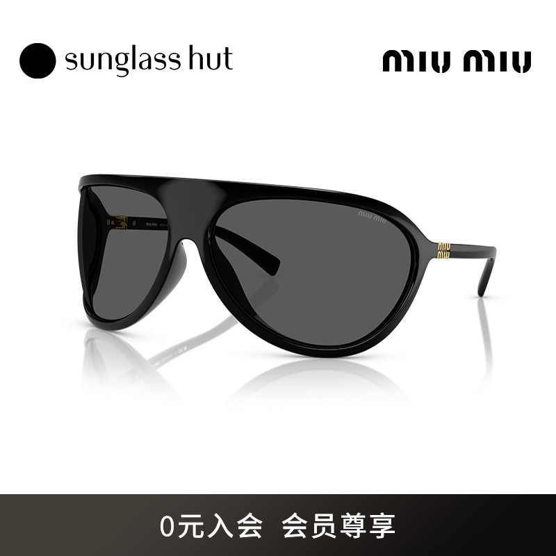 MIU MIU/缪缪太阳镜女墨镜不规则形眼镜0MU A01S