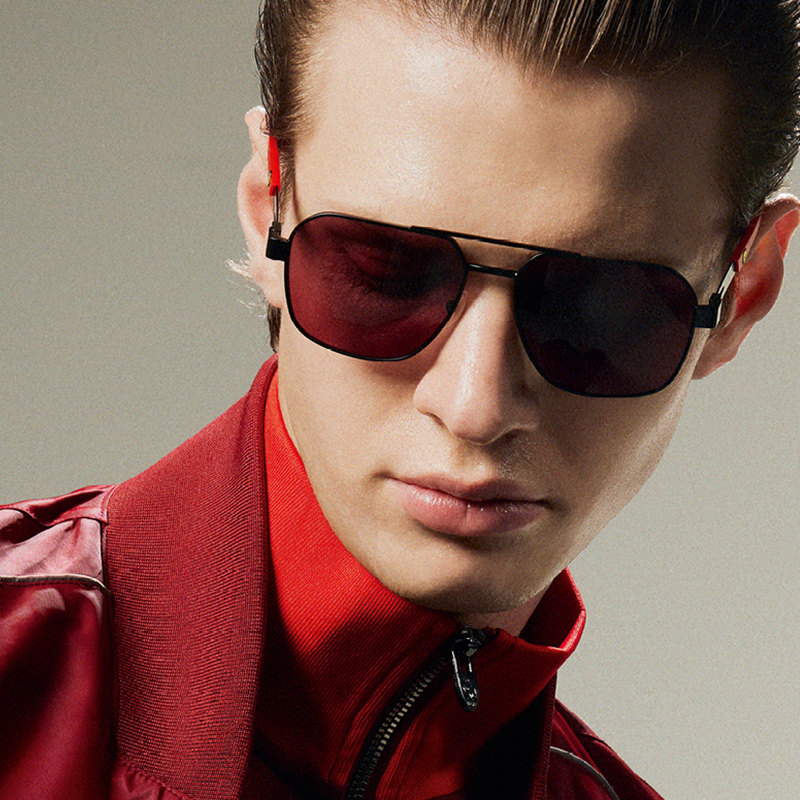 FERRARI 法拉利太阳镜男开车墨镜方形偏光眼镜FZ5003