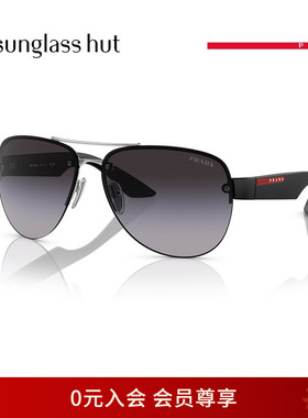PRADA LINEA ROSSA/普拉达墨镜男飞行员眼镜金属框太阳镜0PS 55YS