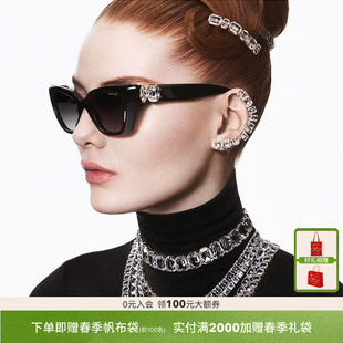 SWAROVSKI太阳眼镜女偏光开车墨镜猫眼0SK6047