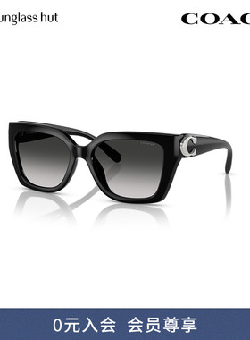 COACH/蔻驰防晒方形女性墨镜