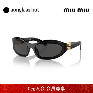 MIU 14ZSF 缪缪太阳镜女墨镜不规则眼镜0MU