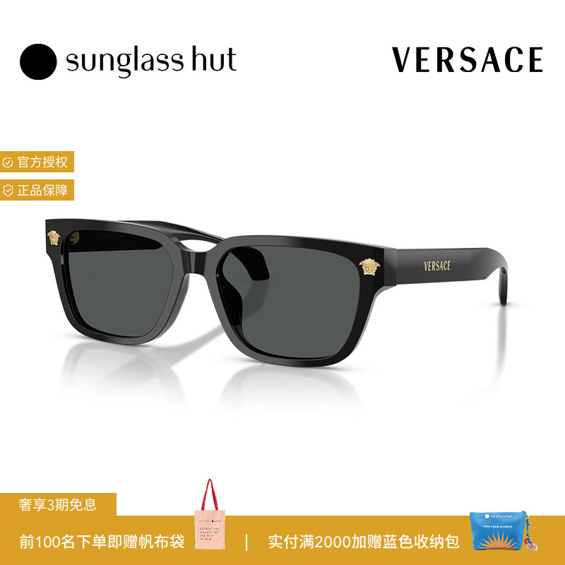 VERSACE/范思哲【礼物】太阳镜男墨镜长方形眼镜0VE4513D