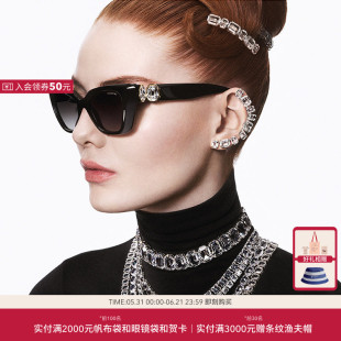 SWAROVSKI/施华洛世奇太阳眼镜女偏光开车墨镜猫眼0SK6047