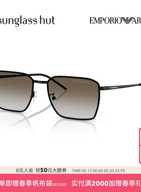 EMPORIO ARMANI/阿玛尼太阳镜男款渐变色墨镜方形眼镜0EA2172D