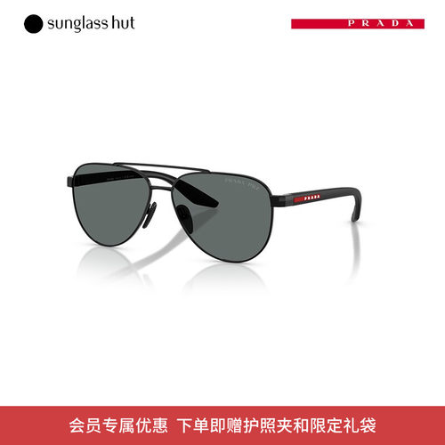 普拉达春夏新品飞行员墨镜