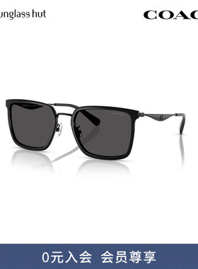 COACH/蔻驰防晒方形男性太阳镜