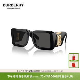 BURBERRY博柏利黑超太阳镜方形女墨镜巴宝莉眼镜0BE4406U