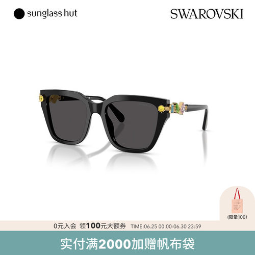 SWAROVSKI太阳镜女款墨镜不规则形眼镜0SK6041F