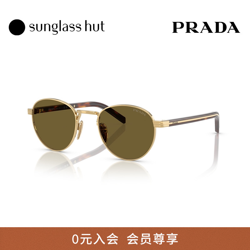 普拉达潘托斯时尚圆形眼镜