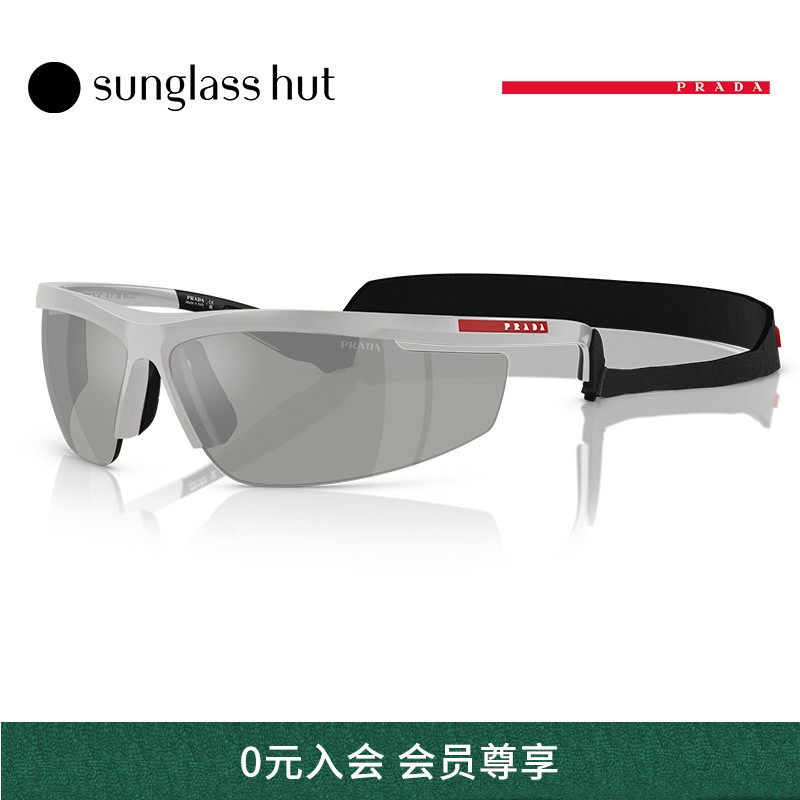 普拉达防晒运动风墨镜