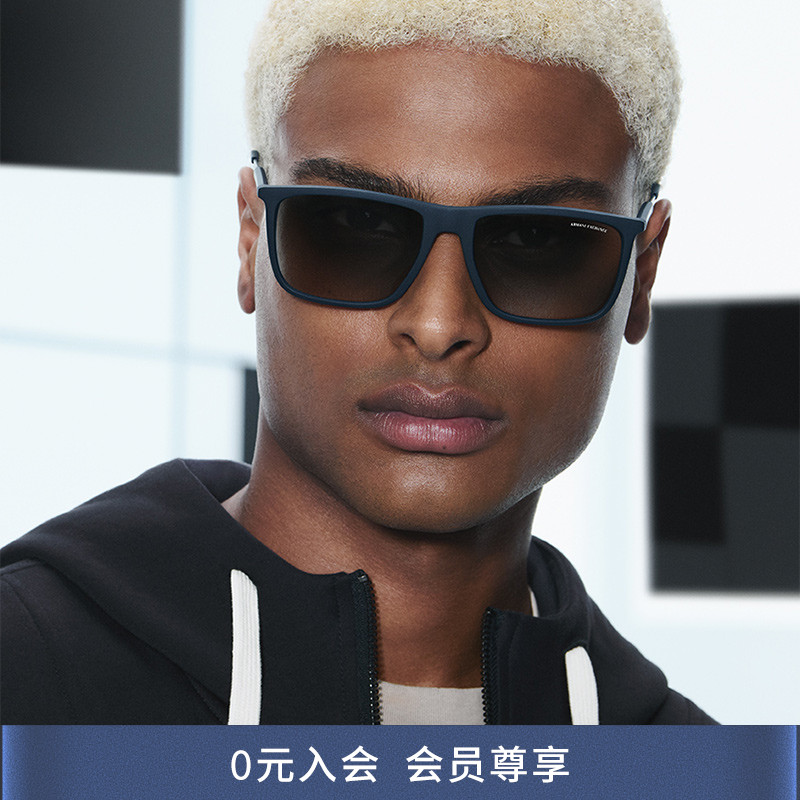 阿玛尼潮流时尚方形墨镜