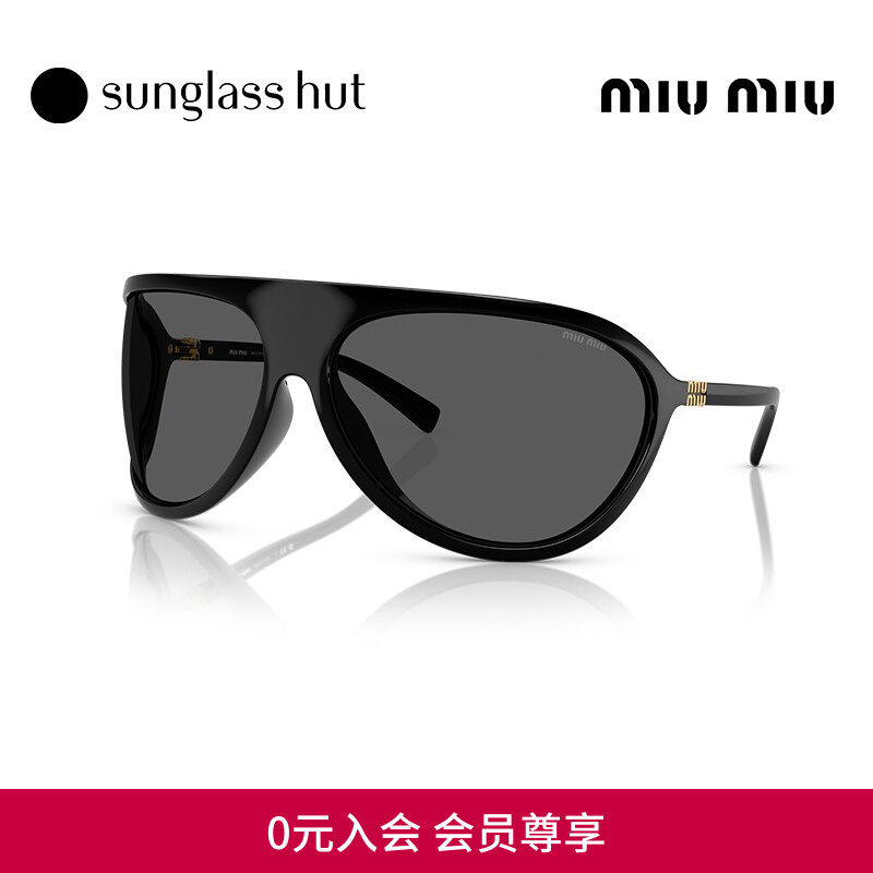 MIU MIU/缪缪太阳镜女墨镜不规则形眼镜0MU A01S