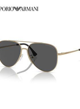 EMPORIO ARMANI阿玛尼太阳镜明星同款墨镜飞行员眼镜0EA2149D