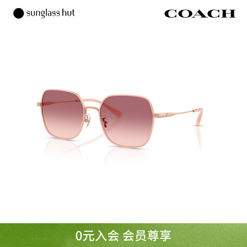 COACH/蔻驰时尚休闲百搭太阳镜女渐变墨镜不规则眼镜0HC7180D